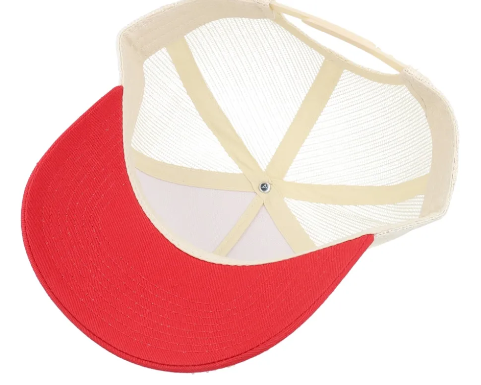 Blank Stone/Red A-frame Trucker - Equip