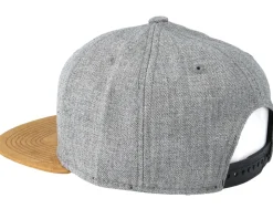 Blank Suede Grey Snapback - Equip