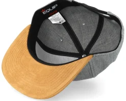 Blank Suede Grey Snapback - Equip