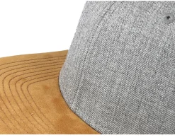 Blank Suede Grey Snapback - Equip