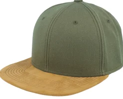Blank Suede Olive Snapback - Equip