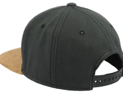 Blank Suede Washed Black Snapback - Equip