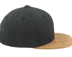 Blank Suede Washed Black Snapback - Equip