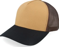 Blank Wheat/Brown/Black A-frame Trucker - Equip