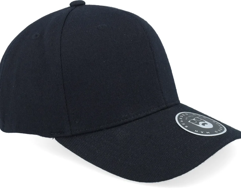 Blank With Side Logo 110 Black Adjustable - Bearded Man