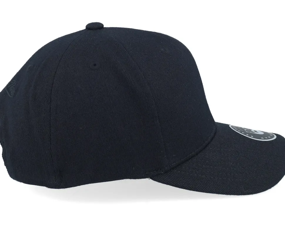 Blank With Side Logo 110 Black Adjustable - Bearded Man