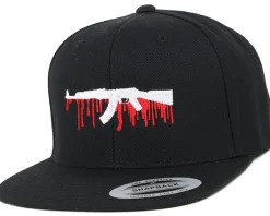 Bloody AK47 Black Snapback - GUNS n SKULLS