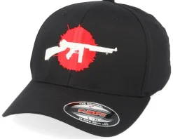 Bloody Tommy Gun Black Flexfit - GUNS n SKULLS