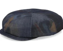 Blue Line Bagi Cotton Blue Paint Flat Cap - MJM Hats