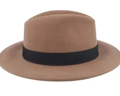 Blue Line Brazil Wool/Cashmere Beige Fedora - MJM Hats