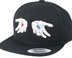 Blue Or Red Black Snapback - Scenes