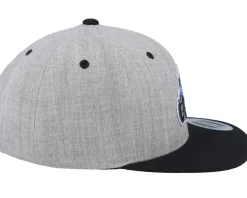 Blue Tractor Heather Grey/Black Snapback - Kiddo Cap