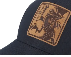 Blue-eyes White Dragon Engraved Black Flexfit - Yu-Gi-Oh