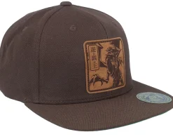 Blue-eyes White Dragon Engraved Brown Snapback - Yu-Gi-Oh