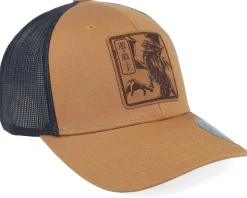 Blue-eyes White Dragon Engraved Caramel Trucker - Yu-Gi-Oh