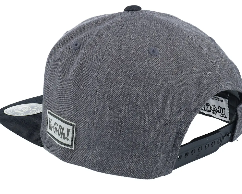 Blue-eyes White Dragon Grey Engraved Charcoal Snapback - Yu-Gi-Oh