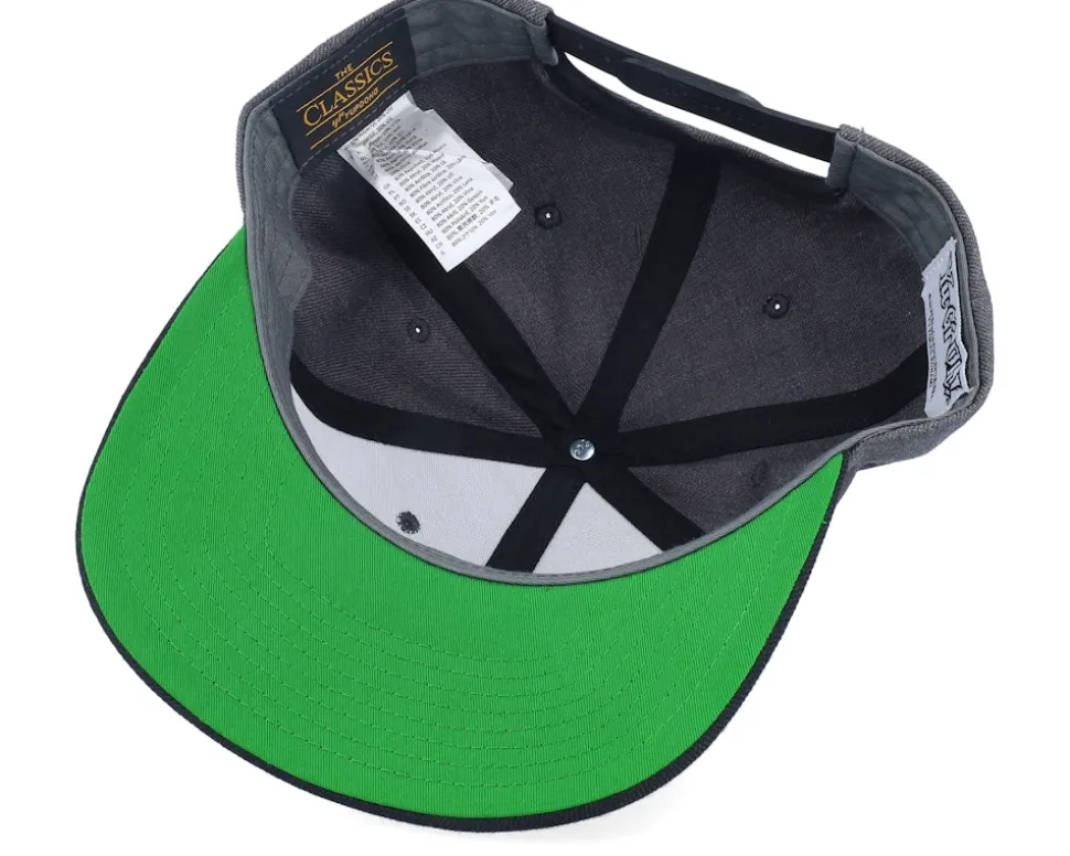 Blue-eyes White Dragon Grey Engraved Charcoal Snapback - Yu-Gi-Oh