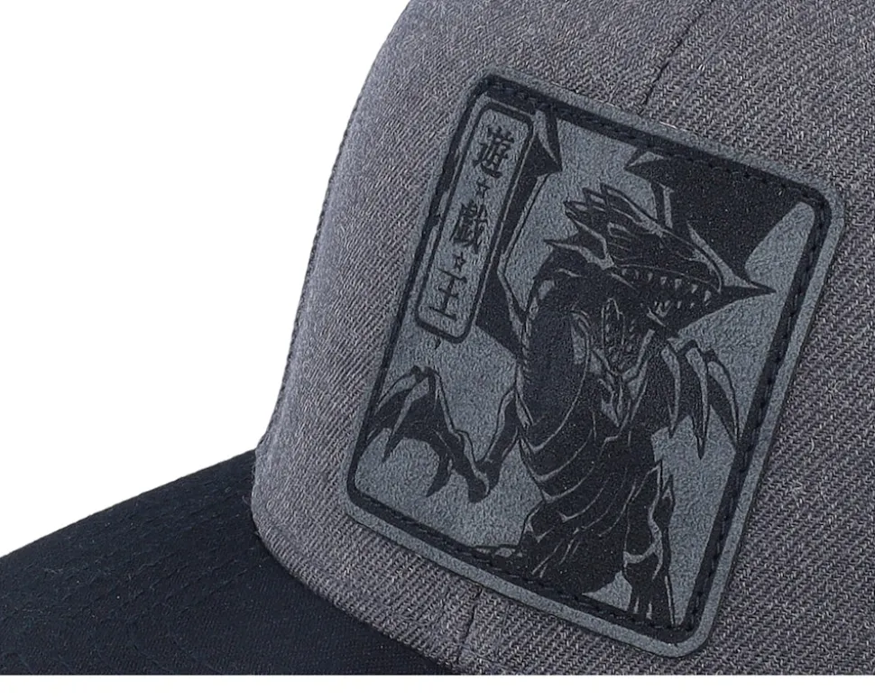 Blue-eyes White Dragon Grey Engraved Charcoal Snapback - Yu-Gi-Oh