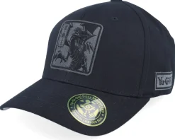 Blue-eyes White Dragon Grey Engraved Black Flexfit - Yu-Gi-Oh