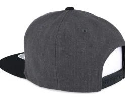 BM Cross Charcoal/Black Snapback - Bearded Man