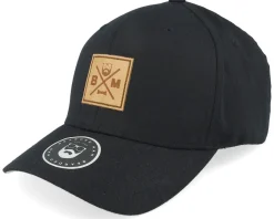 BM Cross Patch Black Flexfit - Bearded Man