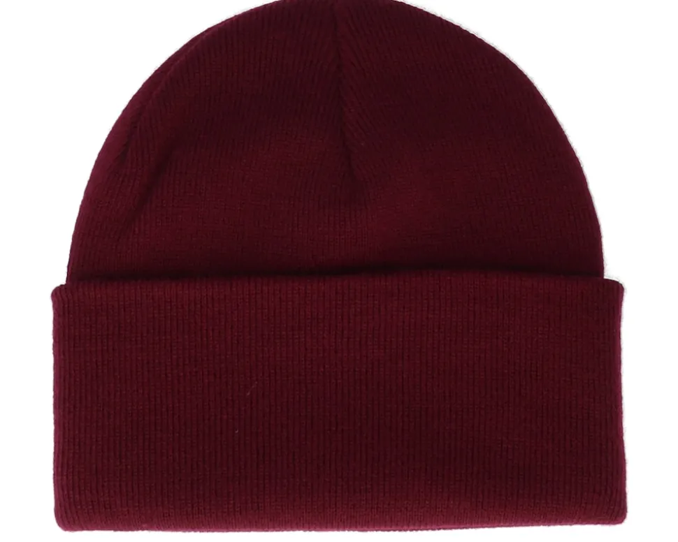 Bm Cross Patch Burgundy Beanie - Bearded Man