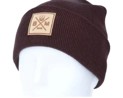 Bm Cross Patch Plum Beanie - Bearded Man