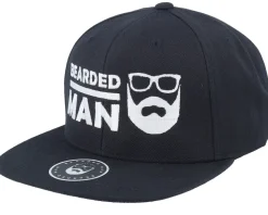 BMLogo Black Snapback - Bearded Man