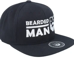 BMLogo Black Snapback - Bearded Man