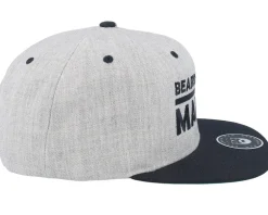 BMLogo Grey/Black Snapback - Bearded Man
