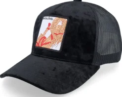 Bockjävel Velvet Black/Black A-frame Trucker - Ho-Ho-Hats