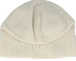 Boiled Wool Headsock Off White Beanie - Seeberger