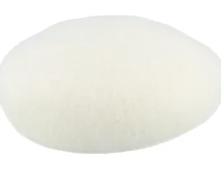 Boiled Wool White Beret - Seeberger