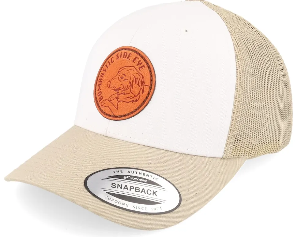Bombastic Side Eye Dog Khaki/White/Khaki Trucker - Iconic