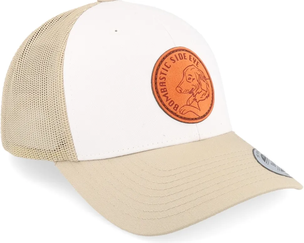 Bombastic Side Eye Dog Khaki/White/Khaki Trucker - Iconic