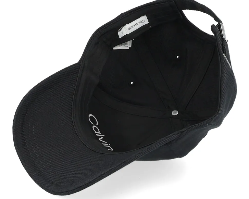 Bombed Metal Cap Black Adjustable - Calvin Klein