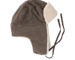 Bomber Cap Calf Split Brown Trapper - Stetson