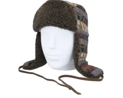 Bomber Ethnic Jacquard Navy/Blue/Beige/Red Trapper - Stetson