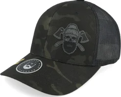 Bone Beard Axes Multicam Black Camo Trucker - Bearded Man