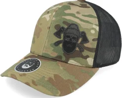 Bone Beard Axes Multicam Camo/Black Trucker - Bearded Man