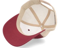 Bone Fish Patch 112fp Split Cardinal/Tan Trucker - Skillfish
