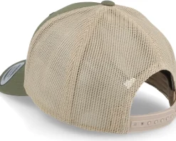 Bone Fish Patch Olive/Khaki Trucker - Skillfish