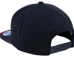 Bones And Rose Black/Rose Red Snapback - Iconic