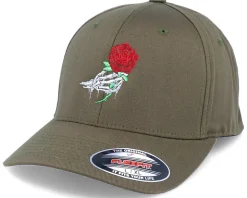Bones And Rose Olive Flexfit - Iconic