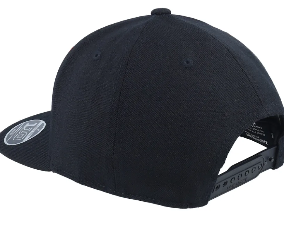Booker 2 Black W Black/Paradise Clover Outline Snapback - Black Clover