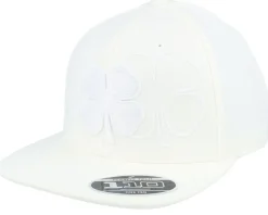 Booker 1 Wie Wi White Clover Outline Snapback - Black Clover
