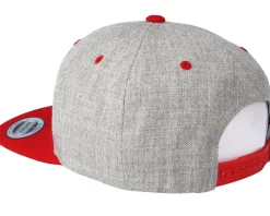 Boom Logo Grey/Red Snapback - BOOM