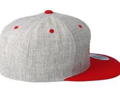 Boom Logo Grey/Red Snapback - BOOM