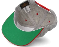 Boom Logo Grey/Red Snapback - BOOM