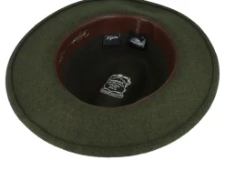 Bosco Hat Dark Olive Fedora - Wigéns